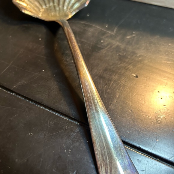 Kent silversmiths silver plate shell serving spoon made in Italy, thanksgiving - Picture 3 of 5